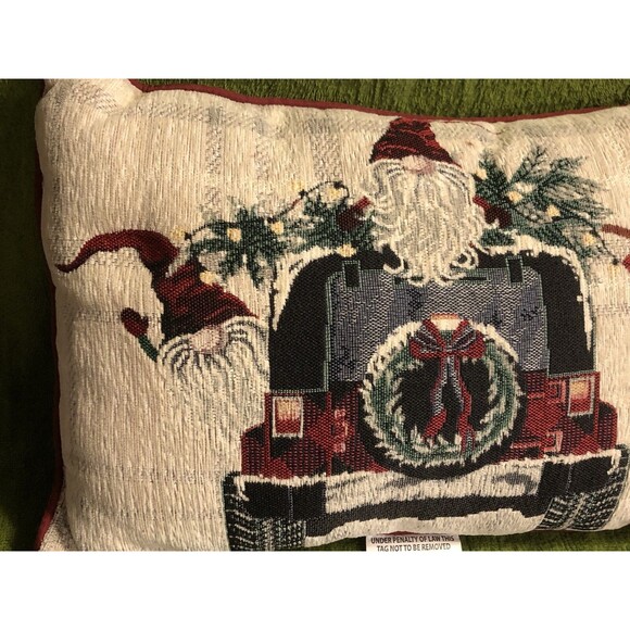 Christmas Santa Themed Pillow NEW - Picture 2 of 8